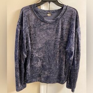 We The Free Midnight Velvet Top Small